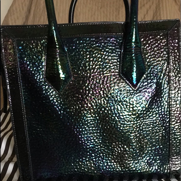 SOLD💜💙Henri Bendel large Petrol Rivington - Picture 4 of 7